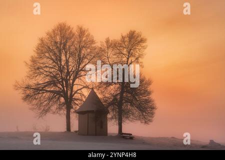 Schweiz, Baselland, Baselbiet, Brislach, Brislach BL, Kapelle, Fichtenhof, Kapelle Fichtenhof, Laufental, Laufen, Wahlen bei Laufen, Wahlen BL Stockfoto