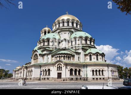 Die St. Alexander Newski Kathedrale in der historischen bulgarischen Hauptstadt. Sofia, Bulgarien, Europa Stockfoto