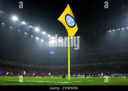 Mailand, Italien. November 2024. Das Stadion vor dem Fußball-Spiel der UEFA Champions League zwischen Inter und Leipzig im San Siro Stadion in Mailand, Norditalien - Dienstag, 26. November 2024. Sport - Fußball . (Foto: Spada/LaPresse) Credit: LaPresse/Alamy Live News Stockfoto