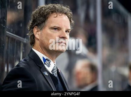 Tim Kehler (Co-Trainer, Schwenninger Wild Wings). GER, EHC Red Bull München vs. Schwenninger Wild Wings, Eishockey, DEL, 20. Spieltag, Saison 2024/2025, 26.11.2024. Foto: Eibner-Pressefoto/Heike Feiner Stockfoto