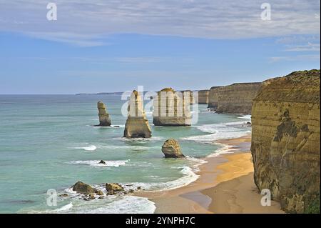 Die zwölf Apostel am Nachmittag an der Great Ocean Road Stockfoto