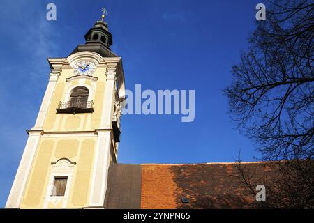 Kirchturm, Jakobikirche, Leoben, Steiermark, Österreich, Europa Stockfoto