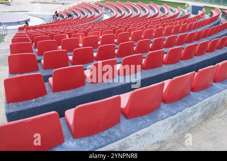 Außen-Auditorium der Juan Jose Arreola Public Library. Guadalajara, Jalisco. Mexiko Stockfoto