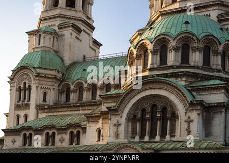 Die St. Alexander Newski Kathedrale in der historischen bulgarischen Hauptstadt. Sofia, Bulgarien, Europa Stockfoto