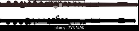 Set mit Querschnitt Stock Vektor