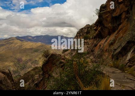 Atemberaubende Landschaft auf der Maragua Kraterwanderung in der Nähe von Sucre, Bolivien Stockfoto