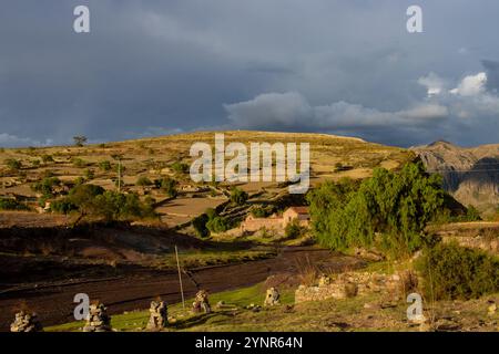 Atemberaubende Landschaft auf der Maragua Kraterwanderung in der Nähe von Sucre, Bolivien Stockfoto