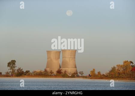 Herald, Kalifornien, USA. November 2024. Die Rancho Seco Nuclear Generating Station ist ein stillgelegtes Kernkraftwerk des Sacramento Municipal Utility District in Herald, Kalifornien. (Kreditbild: © David G. McIntyre/ZUMA Press Wire) NUR REDAKTIONELLE VERWENDUNG! Nicht für kommerzielle ZWECKE! Stockfoto