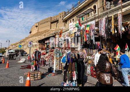 Erbil Zitadelle, Qalat, Hawler, Basar (Basar, Basar), Hauptstadt von Kurdistan, Erbil, Irak, Naher Osten, Asien Stockfoto