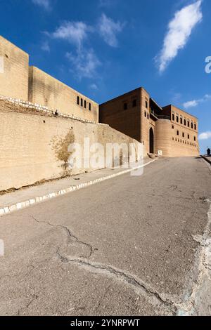 Erbil Zitadelle, Qalat, Hawler, historischer Hügel(Tell), Eingang, Haupttor, Hauptstadt von Kurdistan, Erbil, Irak, Naher Osten, Asien Stockfoto