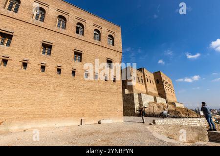 Erbil Zitadelle, Qalat, Hawler, historischer Hügel(Tell), Eingang, Haupttor, Hauptstadt von Kurdistan, Erbil, Irak, Naher Osten, Asien Stockfoto
