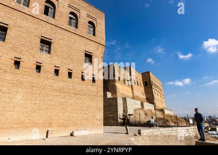 Erbil Zitadelle, Qalat, Hawler, historischer Hügel(Tell), Eingang, Haupttor, Hauptstadt von Kurdistan, Erbil, Irak, Naher Osten, Asien Stockfoto