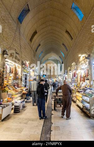 Erbil Qaysari Basar (Basar, Basar), Arkade, Hauptstadt von Kurdistan, Erbil, Irak, naher Osten, Asien Stockfoto