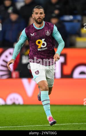 Jay Rodriguez aus Burnley während des Sky Bet Championship Matches Burnley vs Coventry City at Turf Moor, Burnley, Großbritannien, 26. November 2024 (Foto: Craig Thomas/News Images) Stockfoto