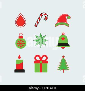 Weihnachtsveranstaltung Ornament Vektor Illustration Stock Vektor