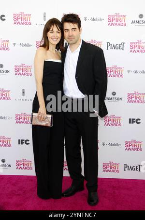 Rosemarie DeWitt und Ron Livingston bei den Film Independent Spirit Awards 2013 am Santa Monica Beach in Los Angeles, USA, 230213. Stockfoto