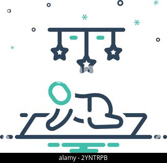 Symbol für Baby, Nachkommen Stock Vektor