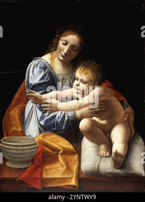 Madonna und Kind Giovanni Antonio Boltraffic Stockfoto