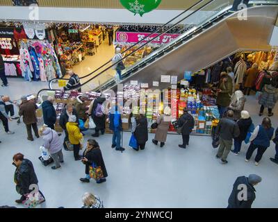 Stadtzentrum von Barnsley, November 2024 Stockfoto