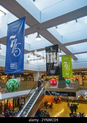 Stadtzentrum von Barnsley, November 2024 Stockfoto