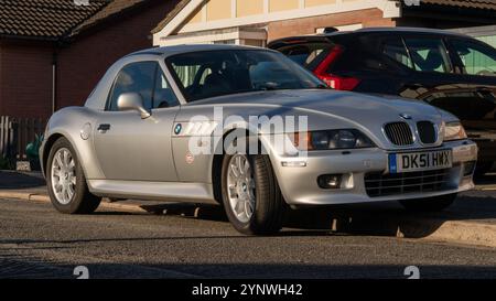 Z3, BMW, bayerischer Automobilhersteller, Roadster, 3Ltr., 2 Sitzer, 2 Türen, Baujahr 2001, gebaut in Amerika, South Carolina, Werk, Spartanburg. Stockfoto