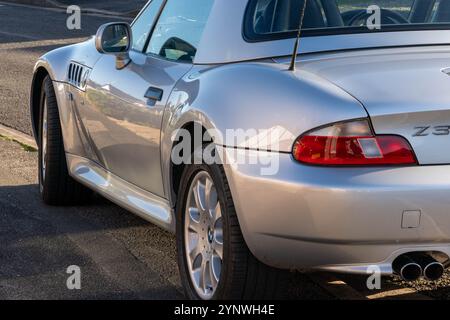 Z3, BMW, bayerischer Automobilhersteller, Roadster, 3Ltr., 2 Sitzer, 2 Türen, Baujahr 2001, gebaut in Amerika, South Carolina, Werk, Spartanburg. Stockfoto