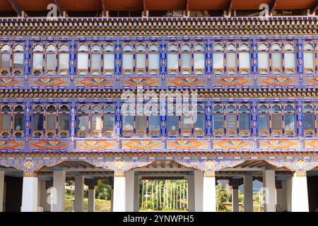 Das Bhutan Textile Museum oder das National Textile Museum ist ein nationales Textilmuseum in Thimphu, Bhutan. Stockfoto