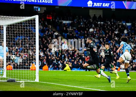 Manchester, Großbritannien. November 2024. Manchester - in der fünften Runde des neuen Formats der UEFA Champions League 2024/2025. Das Spiel findet am 26. November 2024 im Etihad Stadium in Manchester statt. Credit: Box to Box Pictures/Alamy Live News Stockfoto