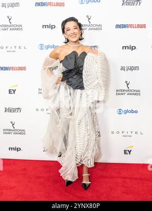 25. November 2024, New York, New York, Vereinigte Staaten: Jacqueline Sato nimmt am 25. November 2024 an den International Emmy Awards im Hilton Times Square Hotel in New York Teil (Bild: © Lev Radin/Pacific Press via ZUMA Press Wire) NUR ZUR REDAKTIONELLEN VERWENDUNG! Nicht für kommerzielle ZWECKE! Stockfoto