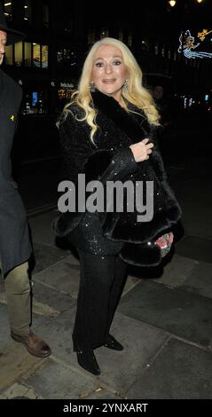 London, Großbritannien. November 2024. Vanessa Feltz im Mazz Murray: The Music of Dusty Springfield Special Performance, Adelphi Theatre, The Strand, am Dienstag, den 26. November 2024 in London, England, Großbritannien. CAP/CAN © CAN/Capital Pictures Credit: Capital Pictures/Alamy Live News Stockfoto