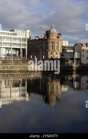 River Clyde in Glasgow, Schottland, am 27. November 2024. Stockfoto