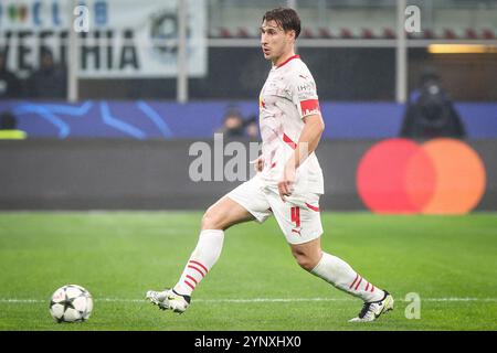 Mailand, Italien, Italien. November 2024. Willi ORBAN vom RB Leipzig während des Spiels der UEFA Champions League, League Phase MD5 zwischen dem FC Internazionale und RB Leipzig am 26. November 2024 in Mailand. (Kreditbild: © Matthieu Mirville/ZUMA Press Wire) NUR REDAKTIONELLE VERWENDUNG! Nicht für kommerzielle ZWECKE! Stockfoto