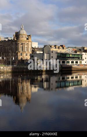 River Clyde in Glasgow, Schottland, am 27. November 2024. Stockfoto