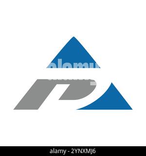 Design-Vorlage für das erste Logo der Werbeanzeige Stock Vektor