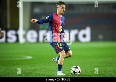 Barcelona, Barcelona, Spanien. November 2024. Marc CASADO aus Barcelona während des Spiels der UEFA Champions League, League Phase MD5 zwischen dem FC Barcelona und Stade Brestois (Brest) bei Estadi Olimpic Lluis Companys am 26. November 2024 in Barcelona. (Kreditbild: © Matthieu Mirville/ZUMA Press Wire) NUR REDAKTIONELLE VERWENDUNG! Nicht für kommerzielle ZWECKE! Stockfoto