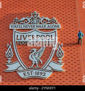 Liverpool, Großbritannien. November 2024. Die UEFA Champions League, League Phase MD5 Liverpool gegen Real Madrid in Anfield, Liverpool, Vereinigtes Königreich, 27. November 2024 (Foto: Mark Cosgrove/News Images) in Liverpool, Vereinigtes Königreich am 27. November 2024. (Foto: Mark Cosgrove/News Images/SIPA USA) Credit: SIPA USA/Alamy Live News Stockfoto