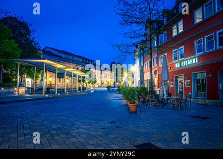 COBURG, BAYERN, DEUTSCHLAND – CA. MAI 2023: Der Theaterplatz von Coburg Stockfoto