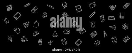 Schule, Bildung, zurück zur Schule - Hintergrund Stock Vektor