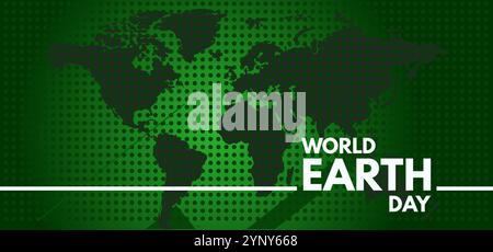Welttag der Erde - Vektor-Illustration, Banner Stock Vektor