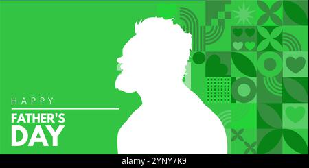 Happy Vathers Day - Banner, Hintergrund Stock Vektor