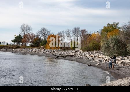 Strand am Humber Bay Park West in Etobicoke, Toronto, Ontario, Kanada Stockfoto