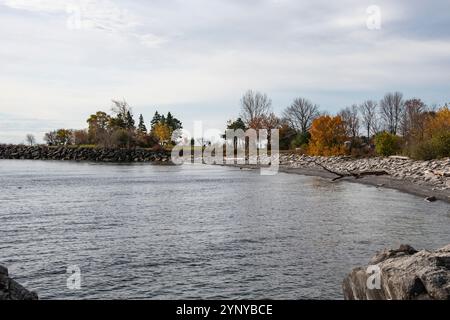 Strand am Humber Bay Park West in Etobicoke, Toronto, Ontario, Kanada Stockfoto