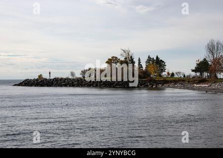 Strand am Humber Bay Park West in Etobicoke, Toronto, Ontario, Kanada Stockfoto