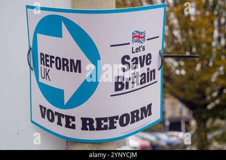 Politisches Poster zur Reform des Vereinigten Königreichs Stockfoto