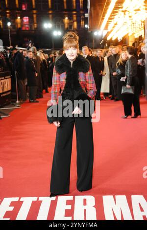 Nicola Roberts besuchte die europäische Premiere von Better man im Odeon Luxe, Leicester Square, London. Bilddatum: Mittwoch, 27. November 2024. Stockfoto