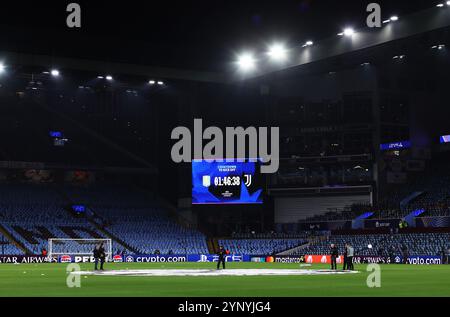 Birmingham, Großbritannien. November 2024. Allgemeine Ansicht des Stadions vor dem Spiel Aston Villa FC gegen Juventus FC UEFA Champions League Runde 1 in Villa Park, Birmingham, England, Großbritannien am 27. November 2024 Credit: Every Second Media/Alamy Live News Stockfoto