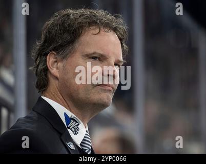 München, Deutschland. November 2024. Tim Kehler (Co-Trainer, Schwenninger Wild Wings)/Porträt/Porträt. GER, EHC Red Bull München vs. Schwenninger Wild Wings, Eishockey, DEL, 20. Spieltag, Saison 2024/2025, 26.11.2024. Foto: Eibner-Pressefoto/Heike feiner Credit: dpa/Alamy Live News Stockfoto