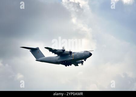 Berlin, Brandenburg/Deutschland - 7. Juni 2024: ILA-Flugschau mit Airbus A400M Military Cargo Stockfoto