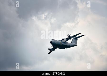 Berlin, Brandenburg/Deutschland - 7. Juni 2024: ILA-Flugschau mit Airbus A400M Military Cargo Stockfoto