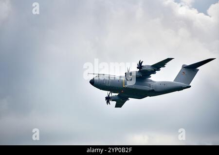 Berlin, Brandenburg/Deutschland - 7. Juni 2024: ILA-Flugschau mit Airbus A400M Military Cargo Stockfoto